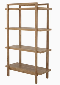 Étagère rectangulaire en bois minimaliste à 4 niveaux pour le rangement et l'affichage dans le salon, design moderne durable, meubles d'intérieur Madera Finekraft - Product Image 4
