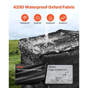 Funda Impermeable Universal para Generador de 34 x 24 x 21 Pulgadas, Compatible con la Mayoría de los Generadores Portátiles de 3500 a 12000 Vatios, Accesorios para Generadores - Product Image 3