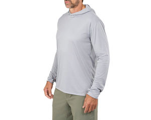 เสื้อฮู้ดกันแดดแห้งเร็วทรงเข้ารูปแขนยาวสำหรับตกปลา UPF 50 เสื้อยืดแห้งเร็วสำหรับกิจกรรมกลางแจ้ง - Product Image 2