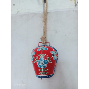 Rustic <b>Cow</b> <b>Bells</b> for Christmas Decoration Antique Gold Embossed Flower Swiss Hanging <b>Bell</b> With Jute Rope Holiday Garden Decor - Product Image 2