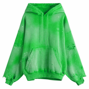 Hoodies Homme Oversize Effet Délavé et Usé avec Logo Personnalisé – Meilleures Ventes - Product Image 1