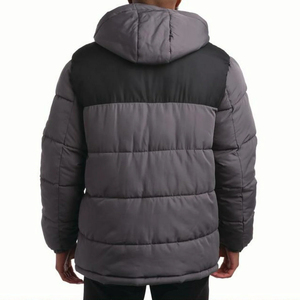 Chaqueta Parka para Hombre STITCH LAB, Color Sólido, Lona de Secado Rápido, Cierre de Cremallera, Ropa Exterior Informal, Corte Regular, Chaqueta de Invierno - Product Image 2