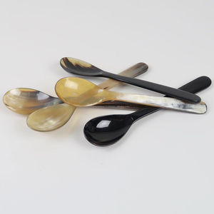 Luxury Handmade Buffalo Horn Tea <b>Spoon</b> Best Finished Cow Horn Table <b>Spoon</b> Most Demanded Ox Horn Caviar Serving <b>Spoon</b> - Product Image 3