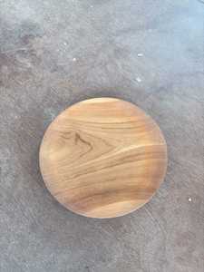Plato de Servir de Madera Maciza Grabada a Mano, Ecológico, con Forma de Flor, Diseño Clásico Pulido, el Más Vendido en Indonesia - Product Image 3