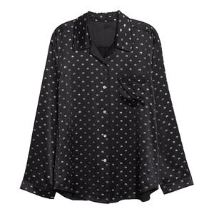 Pijamas de Algodón de Alta Calidad para Mujer, Conjunto de 2 Piezas, Ropa de Dormir Informal para el Hogar, Color Negro - Product Image 6