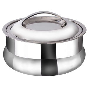 Olla de Metal Duradera para Servir Comida, Fabricada en India para Eventos y Catering, Mantiene el Calor en Servicios Sucesivos - Product Image 1