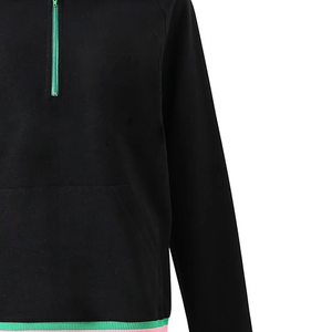 Custom <b>Black</b> Unisex Quarter Zip <b>Sweatshirt</b> with custom logo options B2B apparel sourcing for custom organization apparel - Product Image 6
