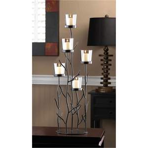 Candelabro Moderno de Hierro con Diseño de Rama de Árbol, Portavelas de Metal, Centro de Mesa de Lujo para Bodas, Soporte Decorativo para Velas Votivas - Product Image 2