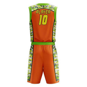 Ensemble de maillot et short de basketball pour hommes, qualité supérieure, séchage rapide, personnalisable par sublimation, tenue de sport athlétique pour l'entraînement - Product Image 6