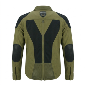 High Quality Custom Kevlar Lined Motorcycle Riding <b>Flannel</b> Shirt for Men Check Pattern Protective Motorbike Shirt Solid Material - Product Image 2