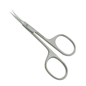 Ciseaux à ongles à cuticules en acier inoxydable de 9cm pour femmes lame incurvée équipement de beauté de maquillage tranchant pour l'épilation faciale d'art d'ongle - Product Image 6