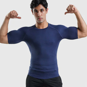Débardeur sans manches col rond pour homme, couleur unie, 100% coton, respirant, séchage rapide, tricoté, sportif, décontracté, pour l'entraînement - Product Image 2