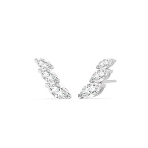 Pendientes de Oro Amarillo con Diamantes Marquise Cultivados en Laboratorio - Product Image 6