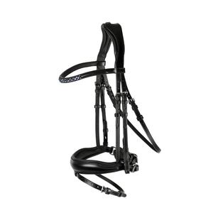 Bridas para caballos Brida de cuero Flash elevada curvada Diseño personalizado Brida acolchada de cuero suave - Product Image 2