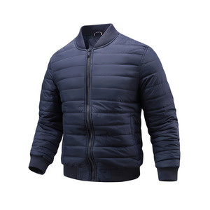 Veste matelassée pour homme, manteau d'hiver actif, longue veste rembourrée pour homme, vêtement d'extérieur épais sans capuche - Product Image 6