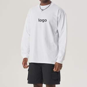 Sudadera de color sólido 100% algodón para hombre, última moda, manga larga, gruesa, venta al por mayor, OEM, logotipo personalizado, nueva - Product Image 1