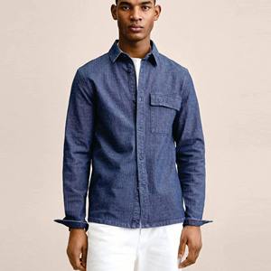 Chemises pour hommes en flanelle à carreaux de haute qualité, manches longues, multi-poches, logo personnalisé, respirantes, décontractées, style vintage, vente en gros - Product Image 1