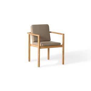 เก้าอี้รับประทานอาหารทันสมัยพร้อมพนักพิงเชือกและเบาะรองนั่ง  ตกแต่งด้วยไม้ธรรมชาติ สำหรับใช้ภายใน/ภายนอกอาคาร - Product Image 4