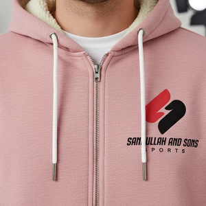 Wholesale Men <b>Zip</b> Hoodie Heavyweight Cotton Fleece Regular Fit <b>Zip</b> <b>Hooded</b> Sweatshirt Winter Embroidered Custom Logo Streetwear - Product Image 5