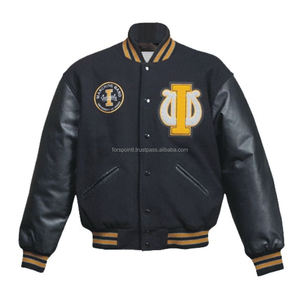 Letterman universitaire personnalisé de la meilleure qualité pour les hommes, veste universitaire à manches en cuir et en laine - Product Image 6