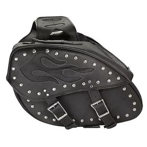 กระเป๋าข้างมอเตอร์ไซค์หนังแท้แบบใหม่ ทนทาน กันน้ำ พร้อมหมุดสำหรับใส่สัมภาระของผู้ขับขี่ - Product Image 3