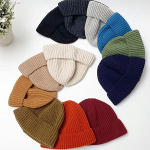 Beanie <b>Hats</b> Vietnam Acrylic Wool <b>Warm</b> Winter Factory Custom Rollover <b>Hat</b> Cuff Solid Wholesale Beanies for Men Women - Product Image 6