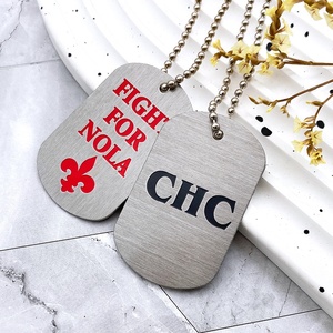 Moda personalizada en blanco o personalizado barato grabado nombre Aleación de Zinc Metal perro etiquetas de identificación perro etiqueta collar, Marktex - Product Image 6