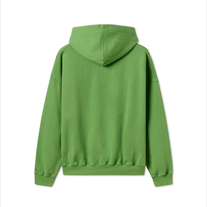 Custom Vintage Oversized Hooded Pullover <b>Fleece</b> Hoodie with Raw Hem <b>Thick</b> Cotton Eco-Friendly Streetwear Style for <b>Men</b> - Product Image 2