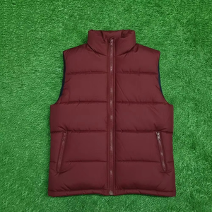Gilet matelassé sans manches grande taille OEM pour homme, fermeture éclair, logo brodé personnalisé, veste matelassée de haute qualité pour homme - Product Image 6