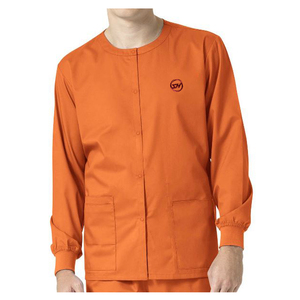 ชุดสครับแพทย์แบบยูนิเซ็กซ์ 2 ชิ้น ผ้าทอผสมคอตตอนและโพลีเอสเตอร์ ใช้ซ้ำได้ ยืดหยุ่น เหมาะสำหรับพยาบาลและโรงพยาบาล - Product Image 1