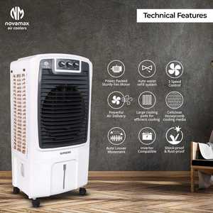 Good 80 Litres <b>Air</b> <b>Cooler</b> SUPREMO 80 LTR <b>AIR</b> <b>COOLER</b> with Remote Access Big Water Tank Smooth Fan Speed for Bedroom Office - Product Image 4