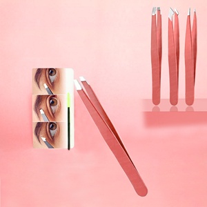 Pinzas para Cejas Profesionales de Alta Calidad con Logotipo Personalizado, Puntas Afiladas, Diseño Ligero para Recortar Cejas y Vello Facial - Product Image 1
