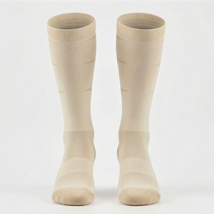 Knee High <b>Socks</b> Solid Color Breathable Knitted Regular Style for Adults Daily Casual Wear - Product Image 1