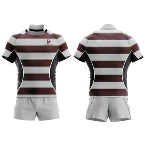 Uniforme de Rugby Transpirable de Alta Calidad para Hombre, Servicio OEM Personalizado, 100% Poliéster, Fabricante de Pakistán, Colores y Tallas Personalizadas - Product Image 1