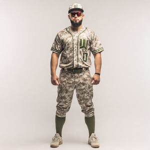 Oversize Striped Line Baseball Uniform Button <b>Down</b> Printed Baseball Jersey Tops Men Training Wear Soft Baseball Uniforms - Product Image 5