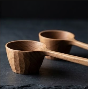 Handcrafted Wooden Coffee Scoop Long Handle <b>Measuring</b> <b>Spoon</b> Natural Wood Kitchen Coffee Tea Sugar Scoop Cup Set - Product Image 3