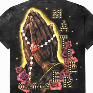 Chemises Oversize Homme Personnalisées en Maille Délavée à l'Acide avec Strass, Manches Courtes, en Polyester/Coton Écologique, Style Streetwear Premium, Vente en Gros - Product Image 2