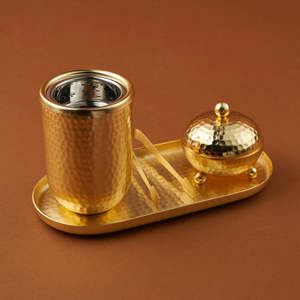 <b>Incense</b> burner set consists of a solid base tray a tall <b>incense</b> <b>holder</b> covered <b>incense</b> burner gift choice for Ramadan Eid Diwali - Product Image 3