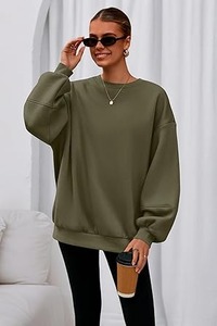 เสื้อฮู้ดพิมพ์ลายขนาดใหญ่สำหรับผู้หญิง แขนยาว ผ้าฟลีซ เสื้อสวมหัวลำลอง เสื้อฮู้ดถักแบบเรียบง่ายสำหรับผู้หญิง - Product Image 4