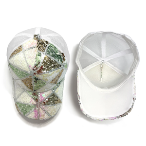 Gorra de Béisbol de Verano con Lentejuelas Brillantes, Malla Trasera Ajustable y Algodón, Gorra para el Sol - Product Image 5