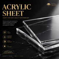 Plaque acrylique pleine densité KC PMMA AE-048, moderne, colorée, diffuse, transparente, 5,0 mm*1220 mm*2550 mm, légère, durable, protection UV à 90 %