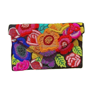 Porte-monnaie décoratif artisanal en perles de rocaille Mini sac à main léger pour femme - Product Image 1