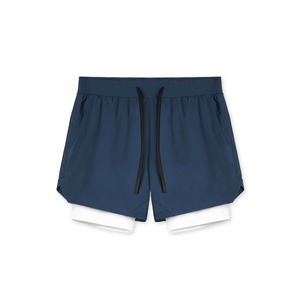 Pantalones Cortos Deportivos 2 en 1 para Hombre, al por Mayor, Personalizados, de Alta Calidad, Transpirables, que Absorben el Sudor, para Gimnasio y Entrenamiento - Product Image 3