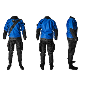 Men's Teal Nylon Waterproof <b>Work</b> Coverall With <b>Black</b> Accents And Shoulder Strap - Product Image 6