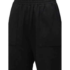 Women's Black <b>Knitted</b> Casual Loose Fit Ankle Length Pants With Pockets Solid Color All Seasons Wear - Product Image 4