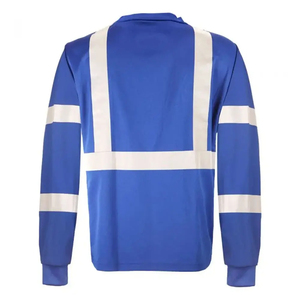 เสื้อทำงานตาข่ายระบายอากาศแบบสะท้อนแสง Hi Viz แขนยาว ผ้าตาข่ายแบบ Bird Eye ระบายอากาศได้ดี แถบสะท้อนแสง Hi Vis จากผู้ผลิต - Product Image 5