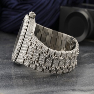 Luxury Iced Out Moissanite <b>Watch</b> <b>Arabic</b> Dial Round Diamond Hip Hop Jewellery Bust Down Statement Timepiece Shine - Product Image 2
