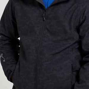 เสื้อแจ็คเก็ตขนแกะมีฮู้ดสำหรับผู้ชาย กันลม ปิดด้วยซิป ทรงปกติ สีพื้น ใส่สบายในฤดูหนาว ผลิตจากโพลีเอสเตอร์ - Product Image 4