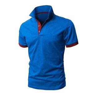 เสื้อโปโลผู้ชายแขนสั้นลำลอง ผลิตในปากีสถาน ผ้ากันยับ ลายพิมพ์เรียบง่าย สวมใส่สบาย - Product Image 4