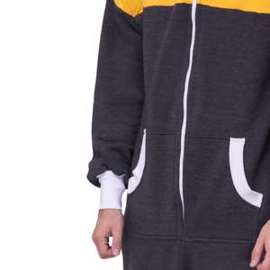 Combinaison polaire à capuche respirante pour homme, avec fermeture éclair, motif uni, pour l'automne et l'hiver, vente en gros - Product Image 2